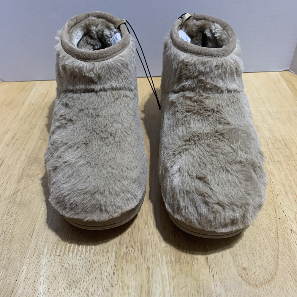 ARIZONA JEAN CO WOMEN'S‎ Az Slater Sand TAN FAUX FUR SHORT BOOTS SIZE 8 - Picture 3 of 8